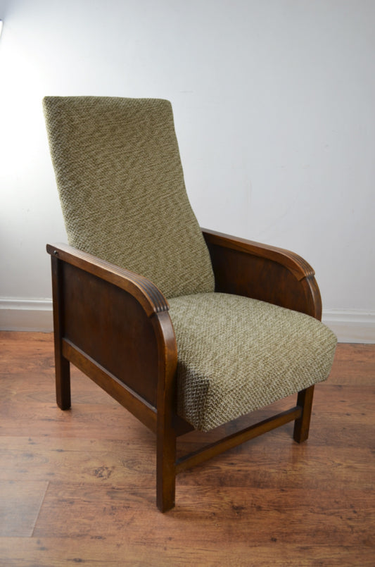 Art Deco Reclining Armchair