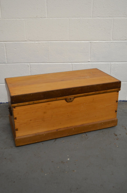 Victorian Pine Blanket Box