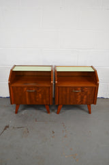 A Pair Of Mid Century Bedside Cabinets