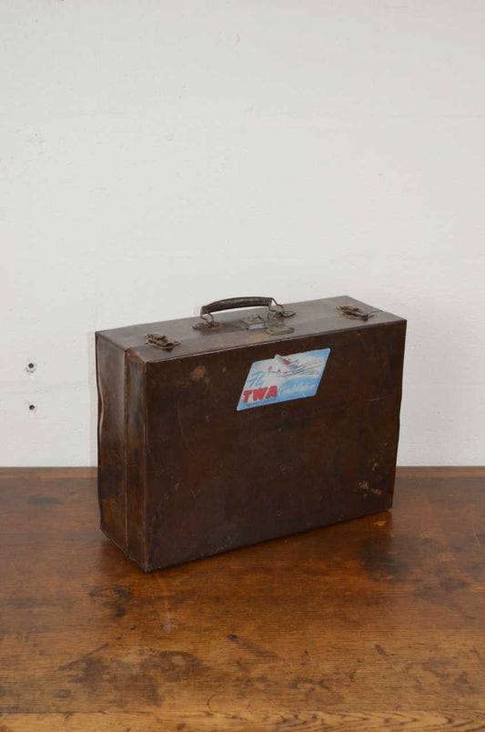 Retro 20th Century Metal Briefcase.