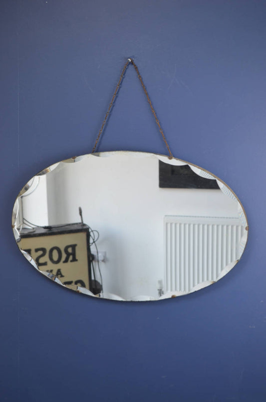 Oval Art Deco Mirror