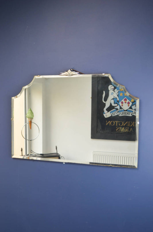 Art Deco Wall Mirror With Swag