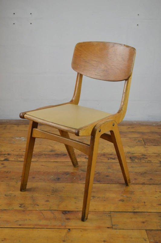 Beech and Plywood Stacking Chairs