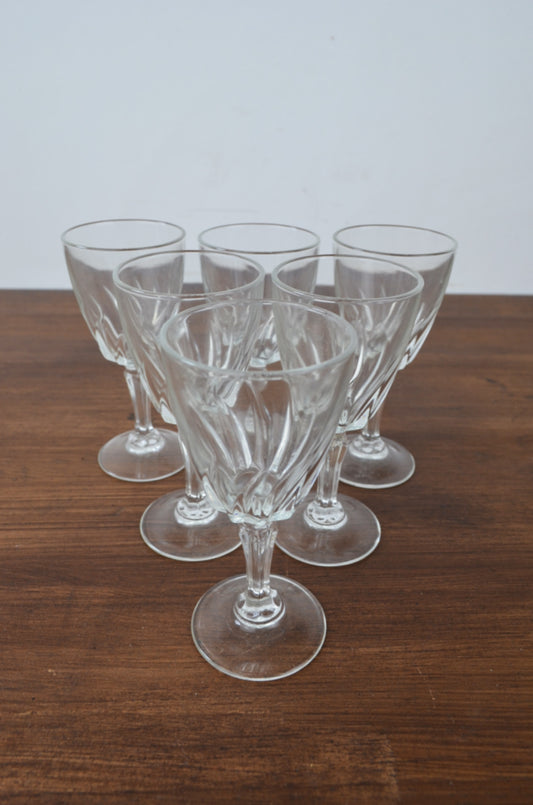 Set of Six Vintage Glasses