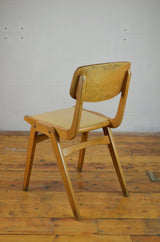 Beech and Plywood Stacking Chairs