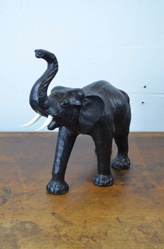 Vintage Leather Elephant
