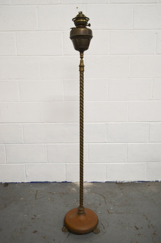 19th Century Brass Floor Lamp