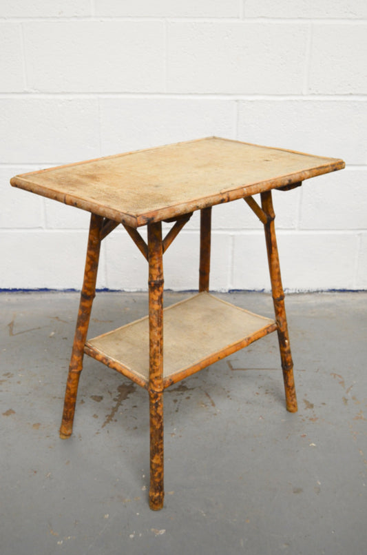 Antique Bamboo Side Table