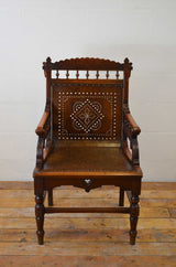 A 19th Century American Walnut Framed Armchair by Gardner & Co
