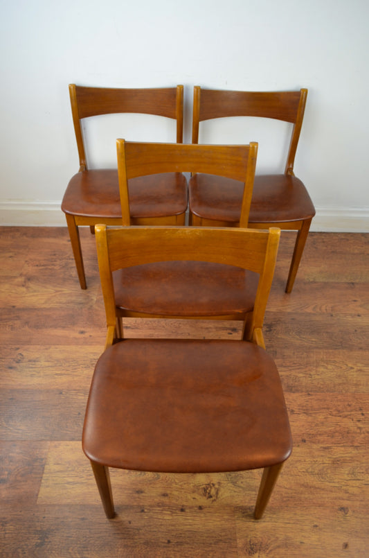 Four Mid Century Dining Chairs
