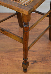 Edwardian Beech & Cane Chair