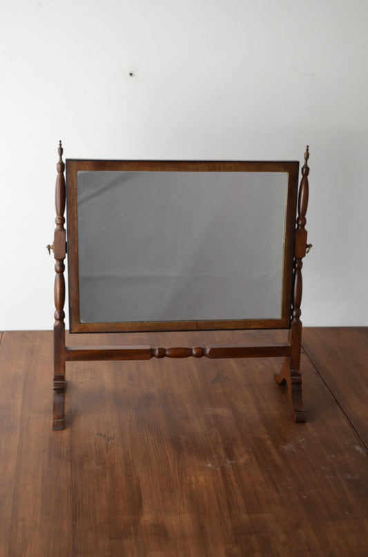 Antique Mahogany Swing Mirror