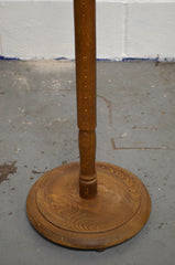 Vintage Oak Floor Lamp
