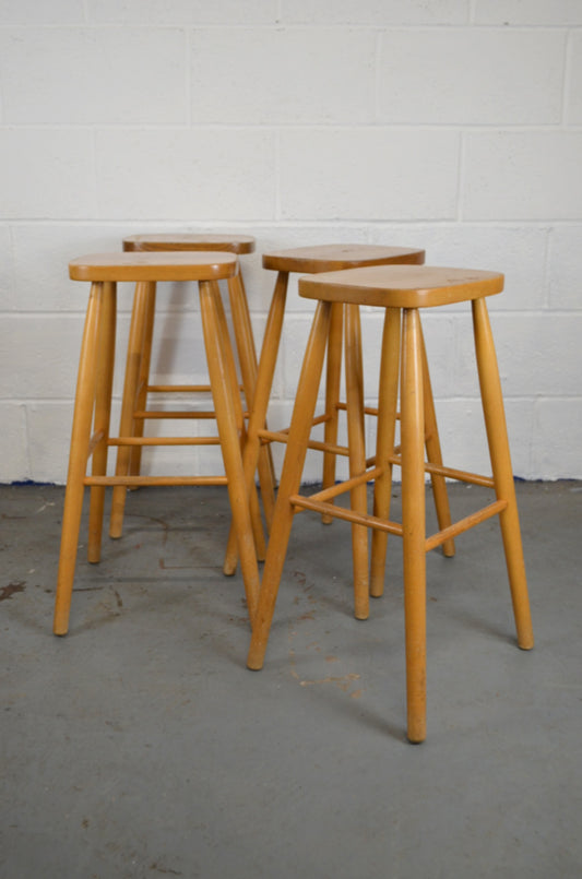 Four Vintage Bar/Counter Stool