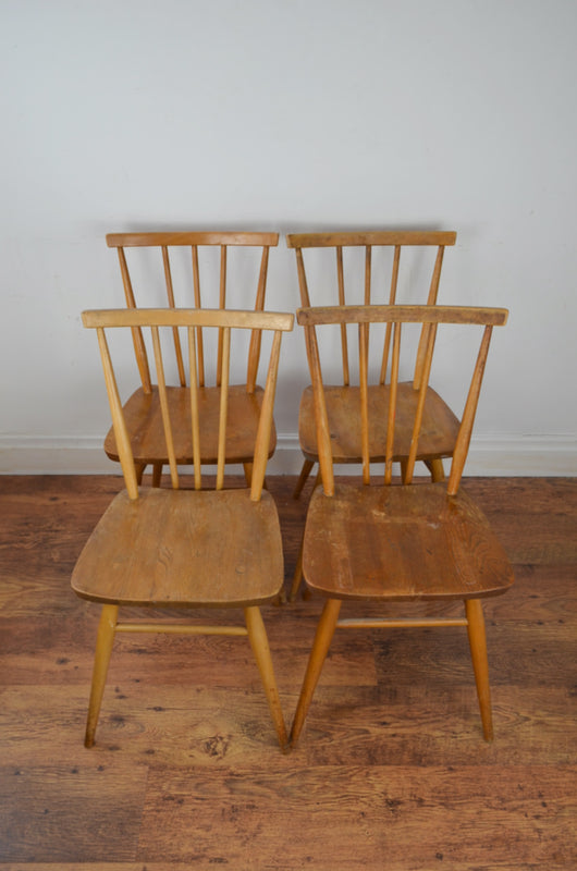 Set Of Vintage Ercol Dining Chairs