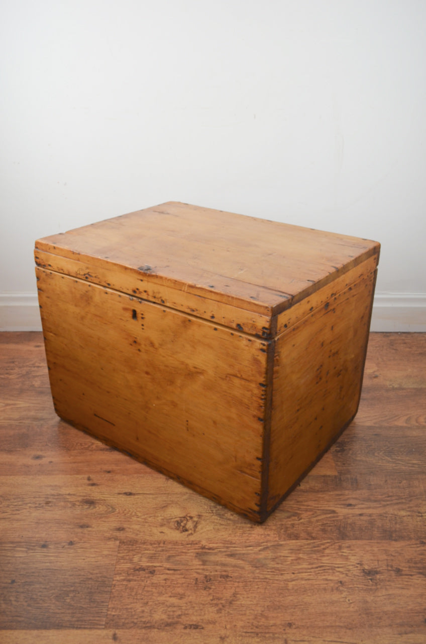 Victorian Pine Blanket Box