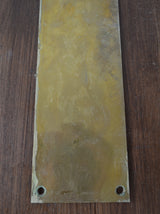 Salvaged Brass Door Plate