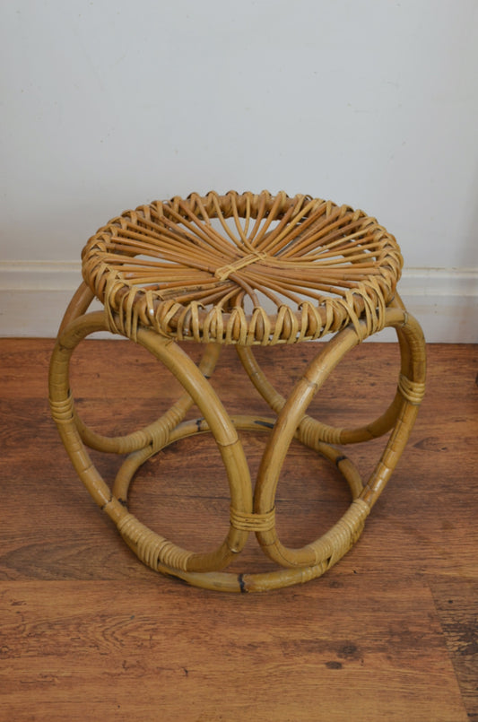 Vintage Bamboo Stool
