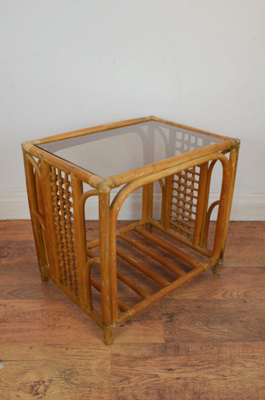 Vintage Bamboo Coffee Table