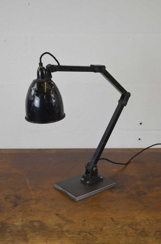 Vintage Memlite Industrial Desk Lamp