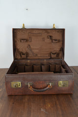 Antique Leather Vanity Case