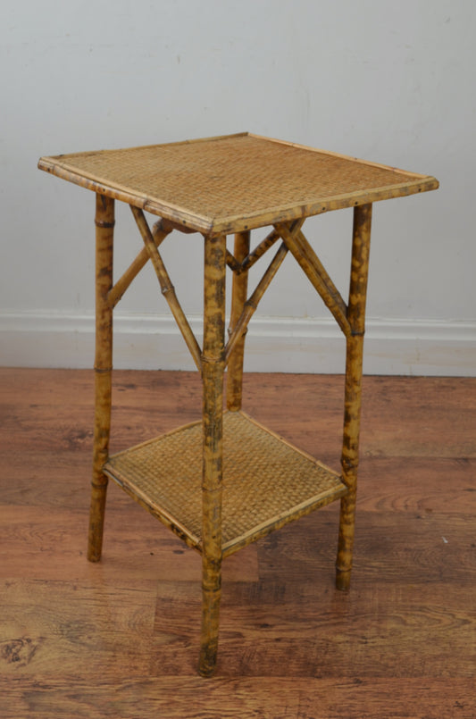 Antique Bamboo Side Table