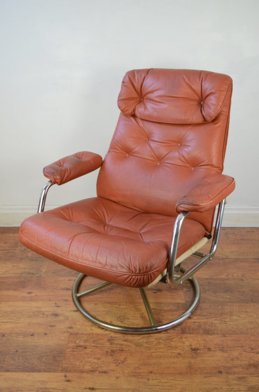 Vintage Pieff Swivel Armchair