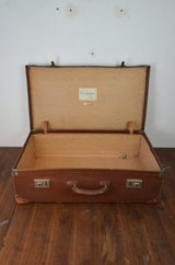 Vintage Canvas Suitcase