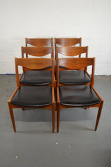 Set Of Six Vintage Mobler Dining Chairs