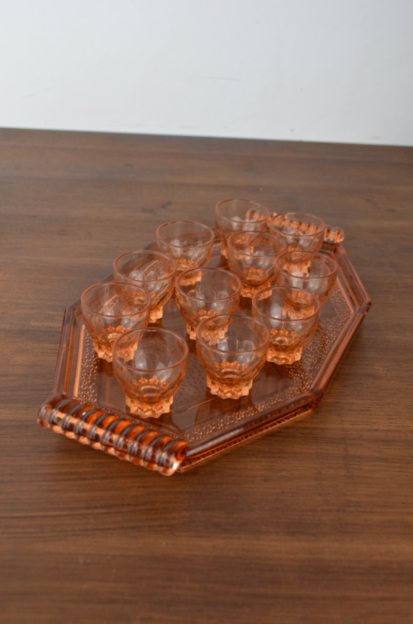 Vintage French Glass Set