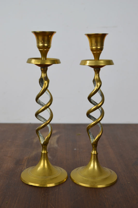 Antique Brass Candlesticks