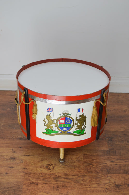 Vintage Drum Side Table