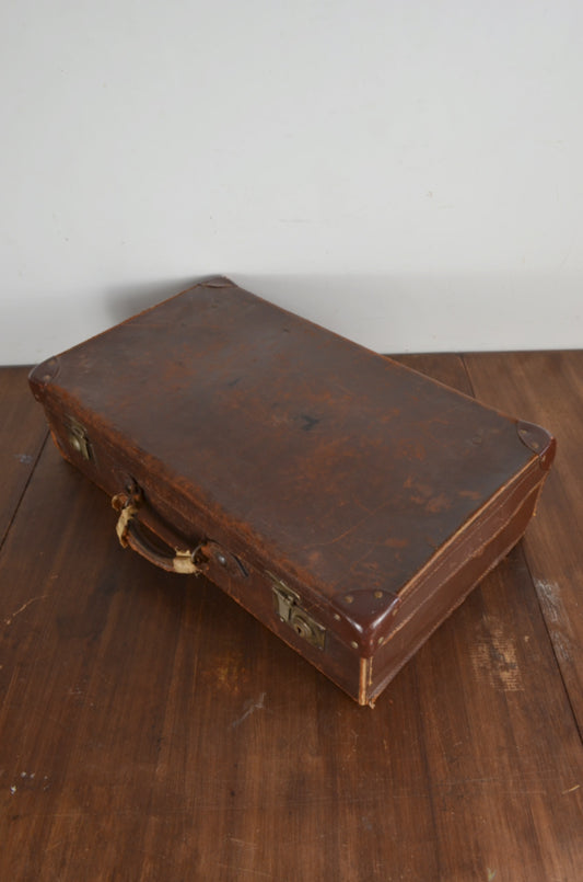 Vintage Leather Suitcase