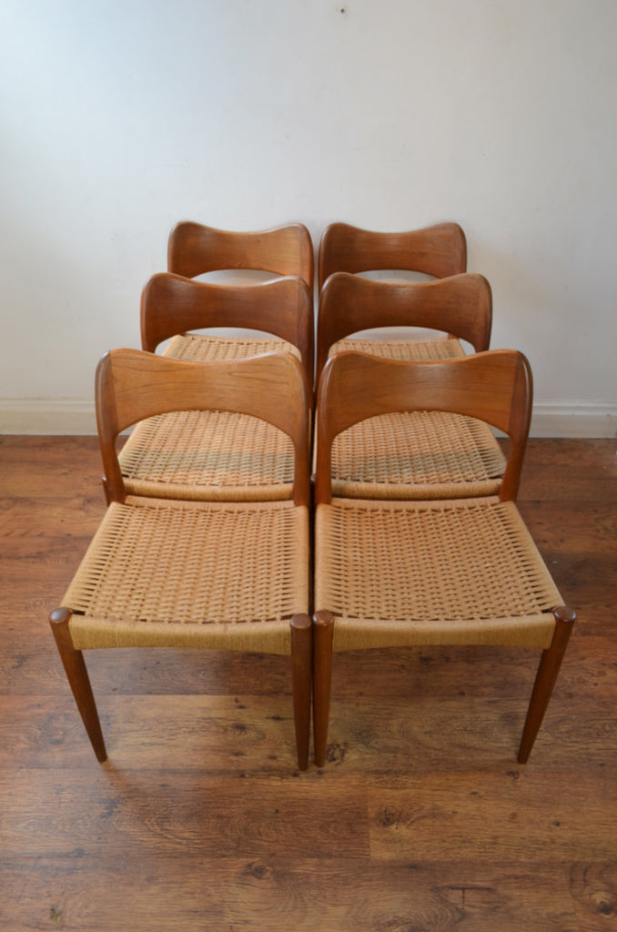 Set of Six Arne Hovmand Olsen Dining Chairs