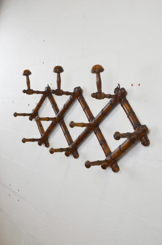 Faux Bamboo Hat & Coat Rack