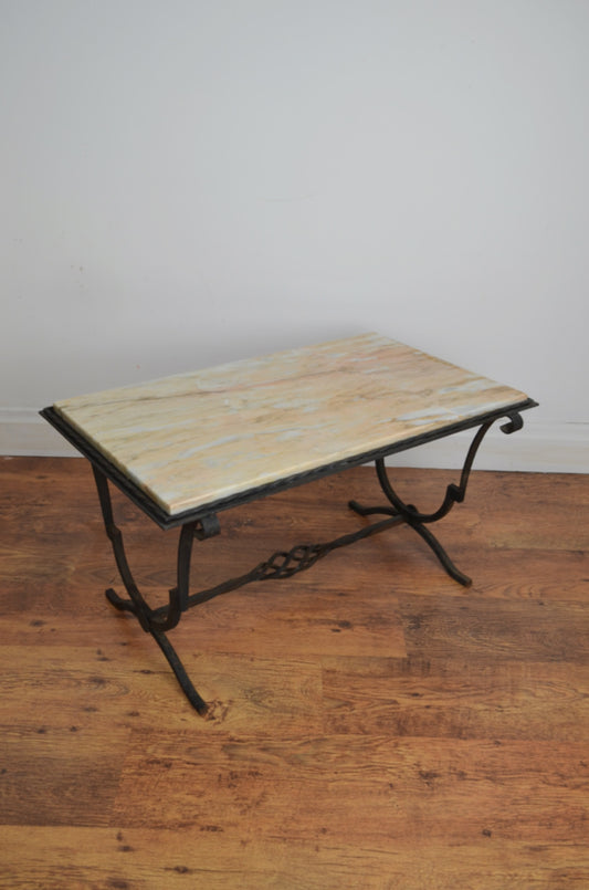 French Cast Iron Side Table