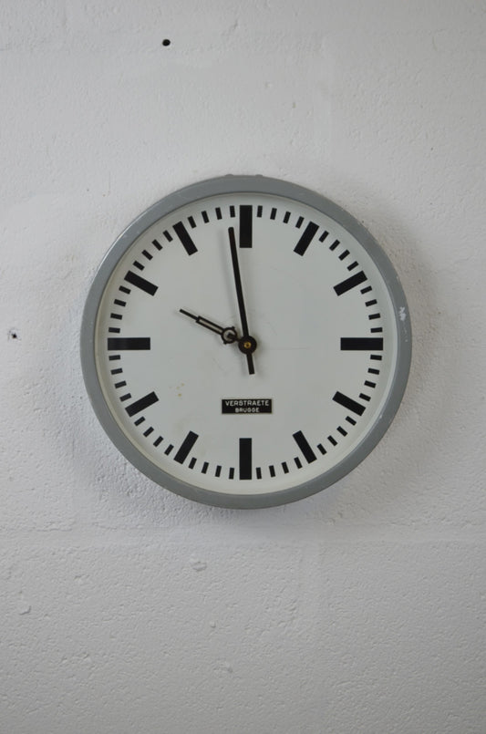 Belgian Industrial Wall Clock