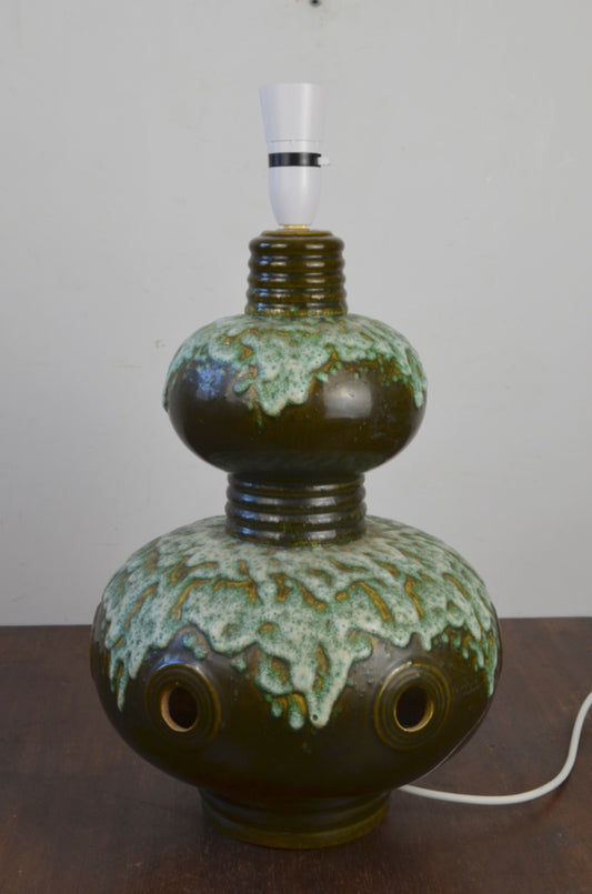 Vintage West German Pottery Lamp