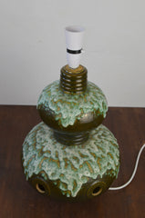 Vintage West German Pottery Lamp