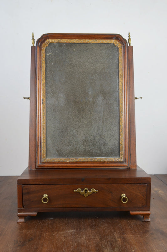 Antique Mahogany Swing Mirror