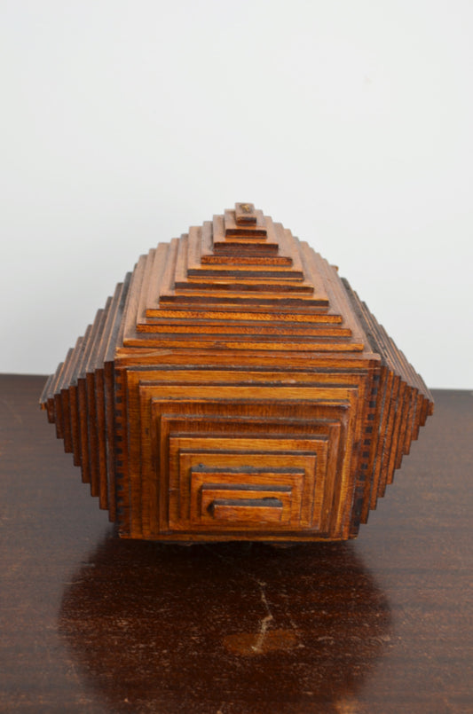 Antique Tramp Art Box
