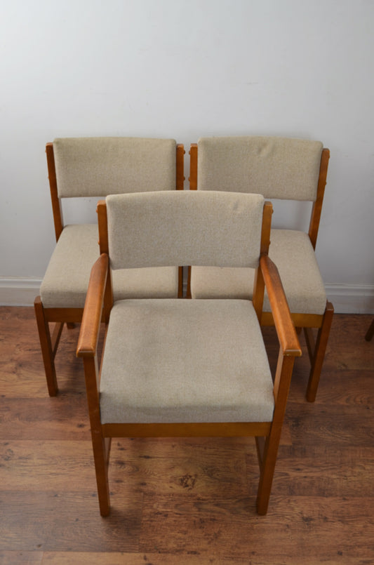 Set of Four Mid Century Dining Chairs