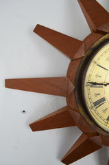 Vintage Sunburst Wall Clock