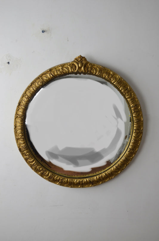 Vintage Guilt Convex Mirror