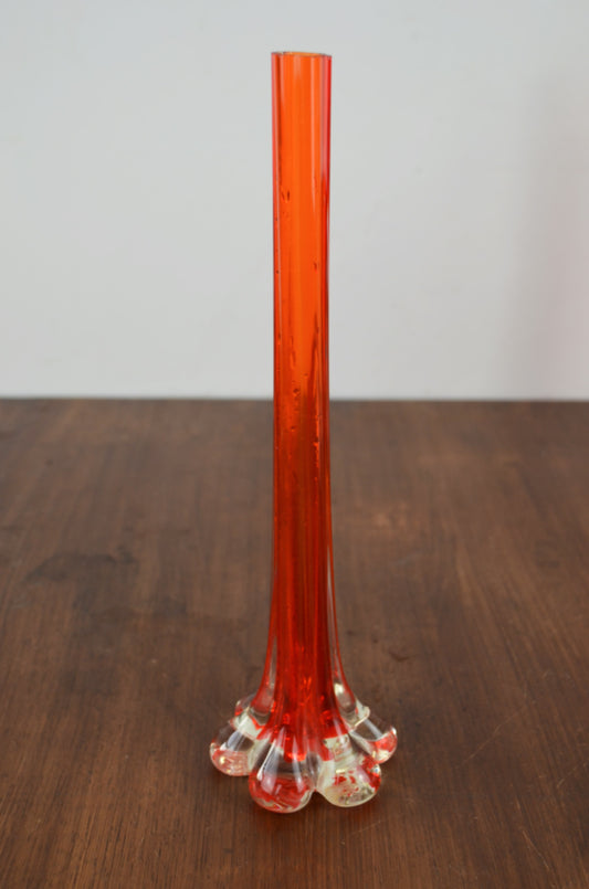 Twisted Art Glass Stem Vase