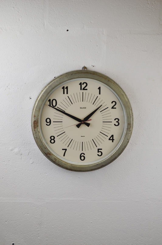 Silvoz Quartz Industrial Wall clock