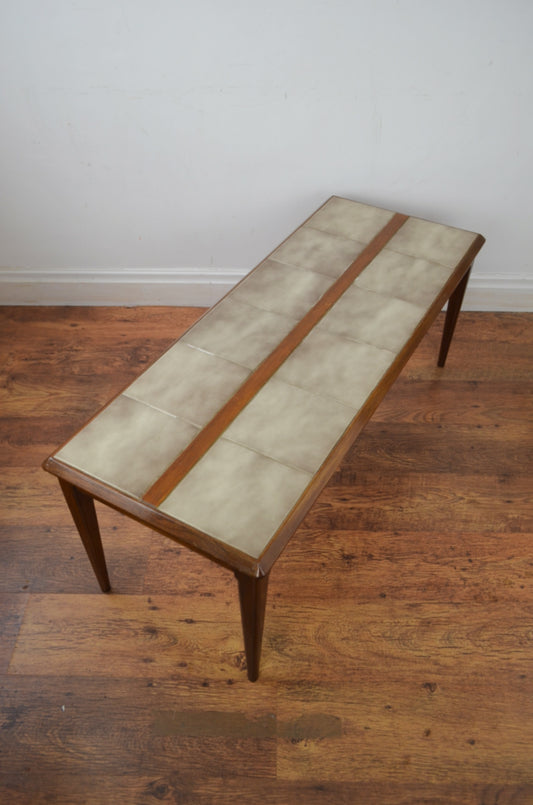 Mid Century Tile Top Coffee Table