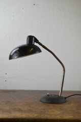 German Industrial Bauhaus Black Desk Lamp from SIS