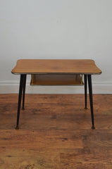 Mid Century Side Table With Trim