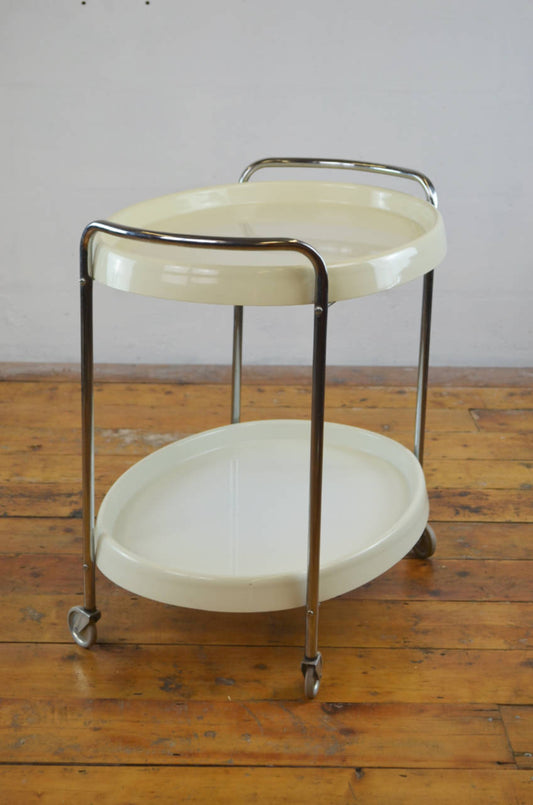 A 1970's Chrome & Plastic Trolley